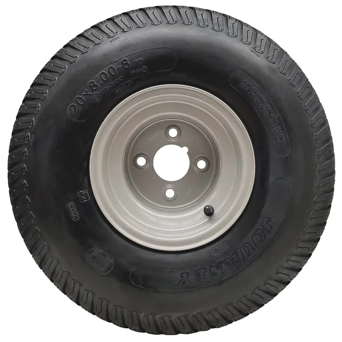 20x8.00-8 Lawnmower Grass Wheels P332 Road Legal 4 Inch PCD Rim 437kg (Set of 2)