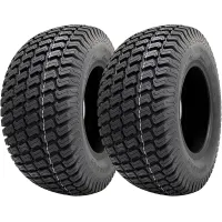 20x8.00-10 Lawnmower Grass Tyres Wanda P332 Turf E-Marked Road Legal (Set of 2)