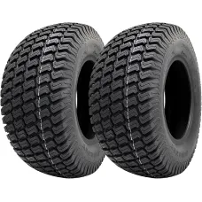 20x8.00-10 Lawnmower Grass Tyres Wanda P332 Turf E-Marked Road Legal (Set of 2)