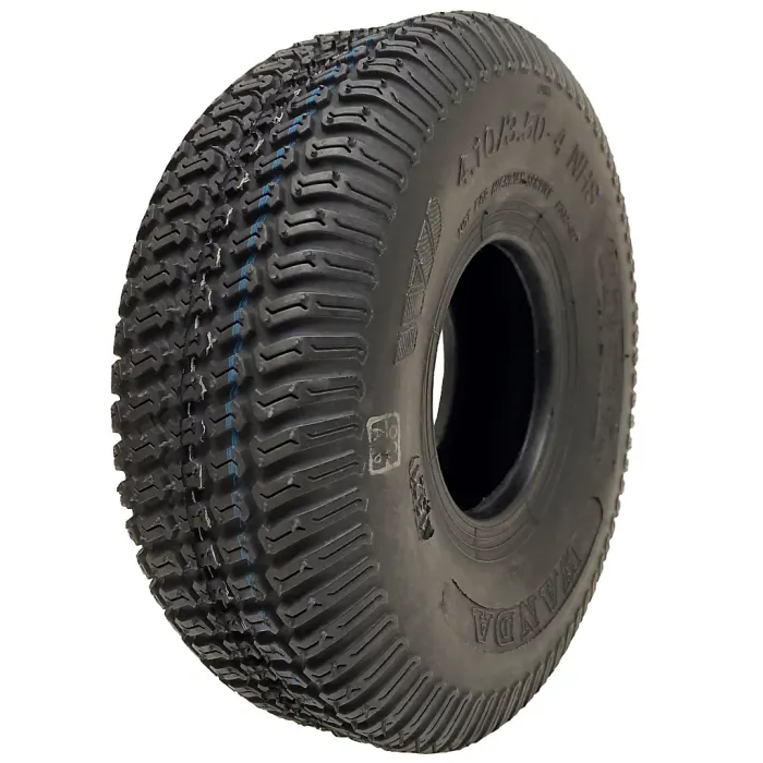 4.10/3.50-4 Lawnmower Grass Multi Turf Tyre 4ply Tubeless Wanda P332 Load 160kgs