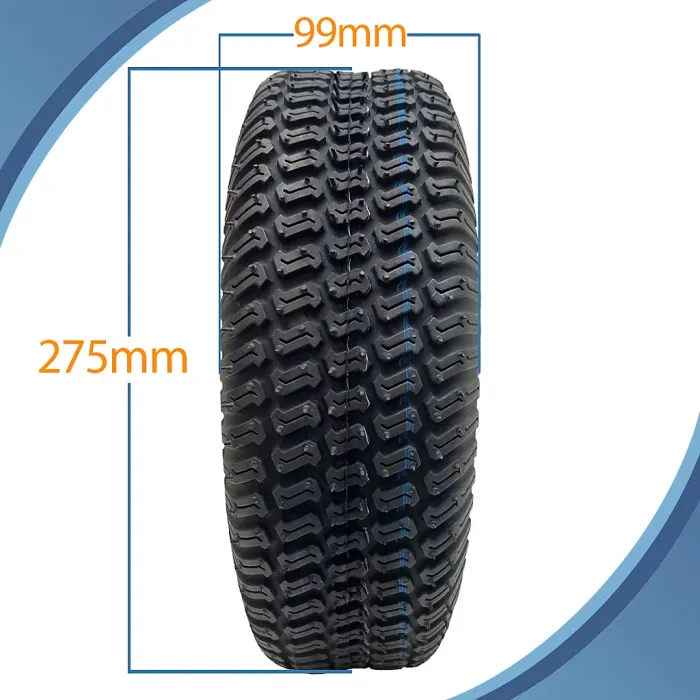 4.10/3.50-4 Lawnmower Grass Multi Turf Tyre 4ply Tubeless Wanda P332 Load 160kgs
