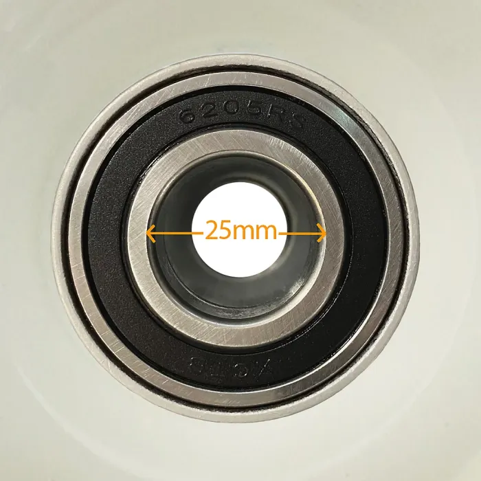 13x5.00-6 Grass Lawnmower Tyre & Steel Wheel Rim Wanda P332, 25mm 6205 Bearings