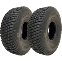 4.10/3.50-4 Lawnmower Grass Multi Turf Tyres 4ply Tubeless Wanda P332 (Set of 2)