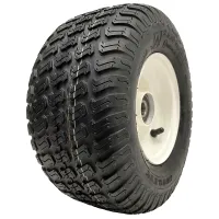 13x6.50-6 Grass Lawnmower Tyre & Steel Wheel Rim Wanda P332, 25mm 6205 Bearings