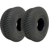11x4.00-4 Lawn Mower Tyres 4ply Multi Turf Ride on Mower Grass Wanda (Set of 2)