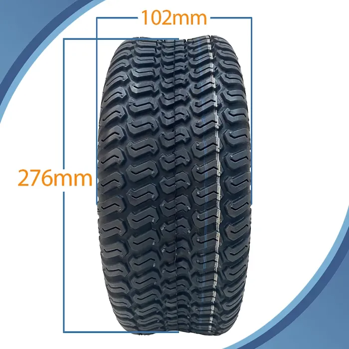 11x4.00-5 Lawnmower Grass Multi Turf Tyre 4ply Tubeless Wanda P332 Pattern 150kg