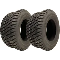 16x6.50-8 Lawnmower Tyres 4ply Turf Grass Wanda P332 Road Legal 280kg (Set of 2)