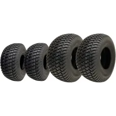 20x10.00-8 & 15x6.00-6 Lawnmower Grass Tyres 4ply Journey P332 (Set of 2 & 2)
