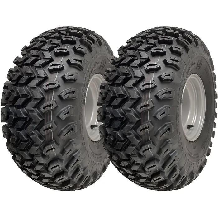 22x11.00-8 Utility ATV Tyre P334 Grass Wheel 4ply 100mm PCD Steel Rim (Set of 2)