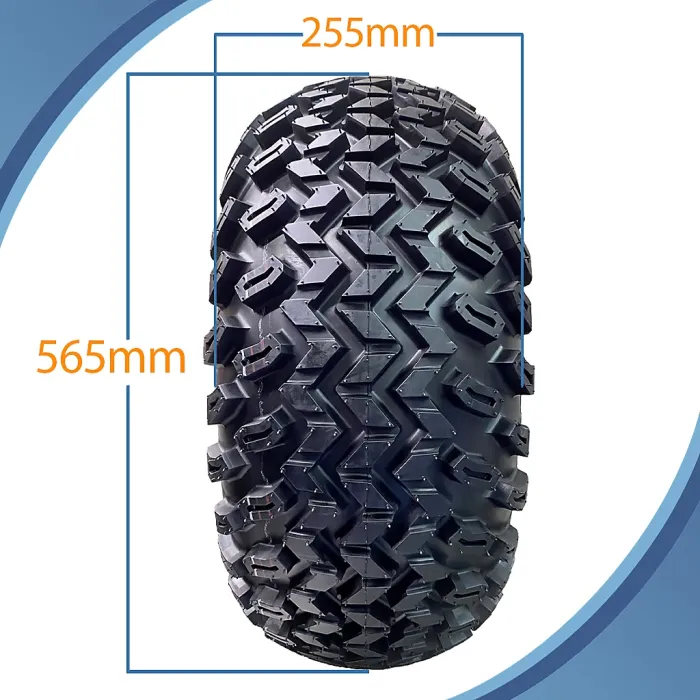 22x11.00-8 Utility ATV Tyre P334 Grass Wheel 4ply 100mm PCD Steel Rim (Set of 2)
