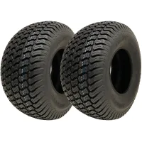 20x10.00-8 Lawnmower Grass Turf Tyres 4ply Wanda P332 Road Legal (Set of 2)
