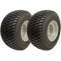 18x8.50-8 Lawnmower Wheels 4 Stud Wanda 100mm PCD E-Marked Road Legal (Set of 2)