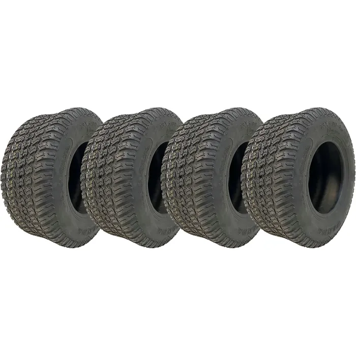 13x5.00-6 Lawnmower Grass Tyre Wanda P332 Multi Turf 4 ply Road Legal (Set of 4)
