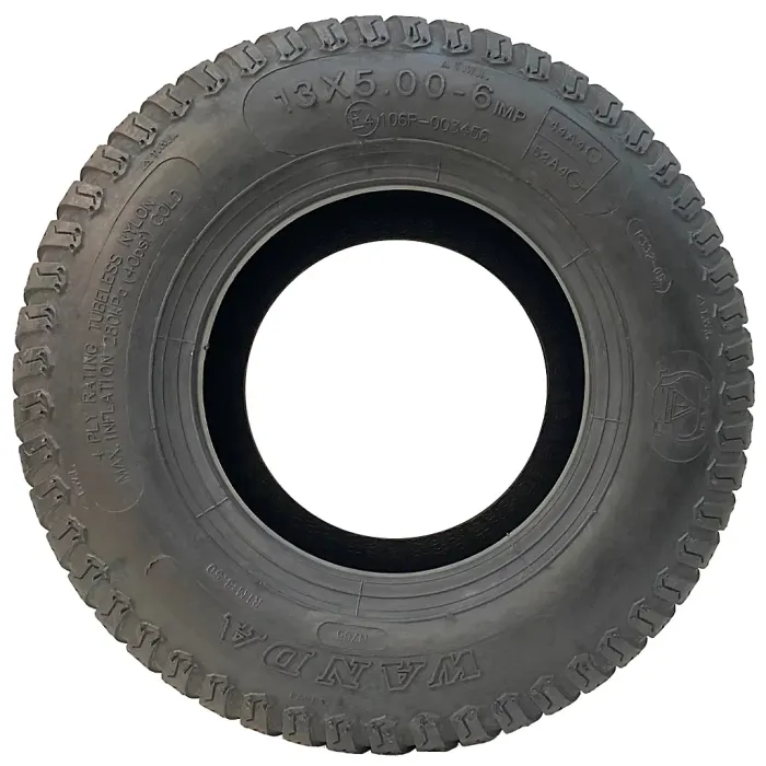 13x5.00-6 Lawnmower Grass Tyre Wanda P332 Multi Turf 4 ply Road Legal (Set of 4)