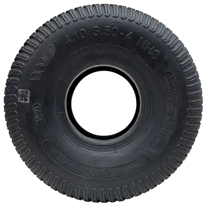 4.10/3.50-4 Lawnmower Grass Multi Turf Tyres 4ply Tubeless Wanda P332 (Set of 4)