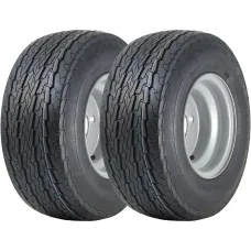 16.5x6.50-8 Trailer Tyres Wheel Assembly 100mm PCD Road Legal 355kgs (Set of 2)