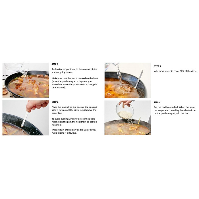 Paella Magnet Aids Cooking the Perfect Paella