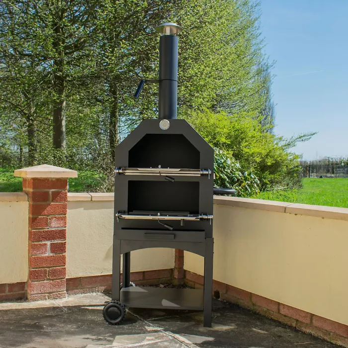 KCT Outdoor Pizza Oven BBQ Smoker with Tool Kit