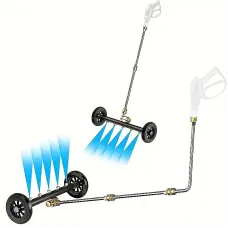 DAYS4000PSI High-Pressure Underbody Car Washer Kit - Stainless Steel, 1/4" Connector