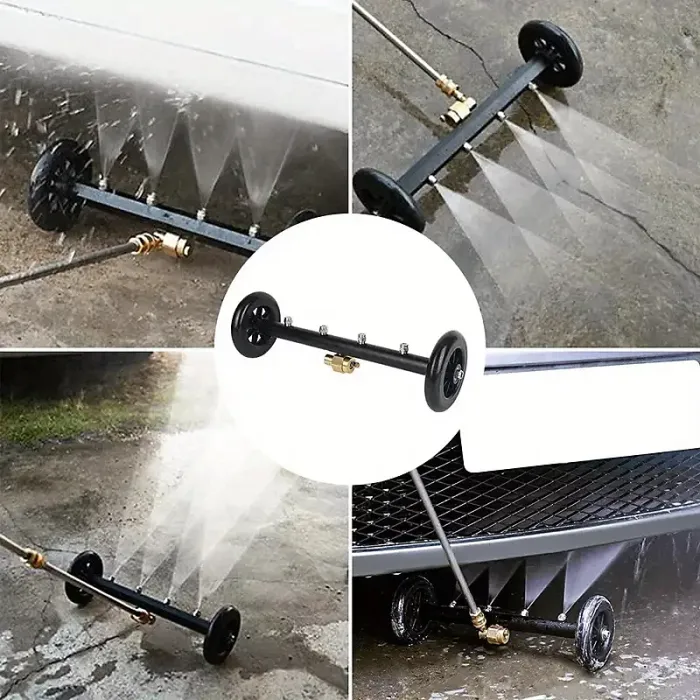 DAYS4000PSI High-Pressure Underbody Car Washer Kit - Stainless Steel, 1/4" Connector