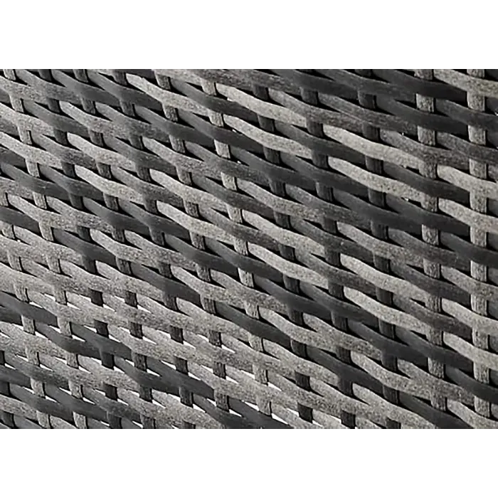 Athens Grey 4 Seater Rattan Garden Dining Patio Set With Round Table & Light Grey Cushions + FREE RAIN COVER