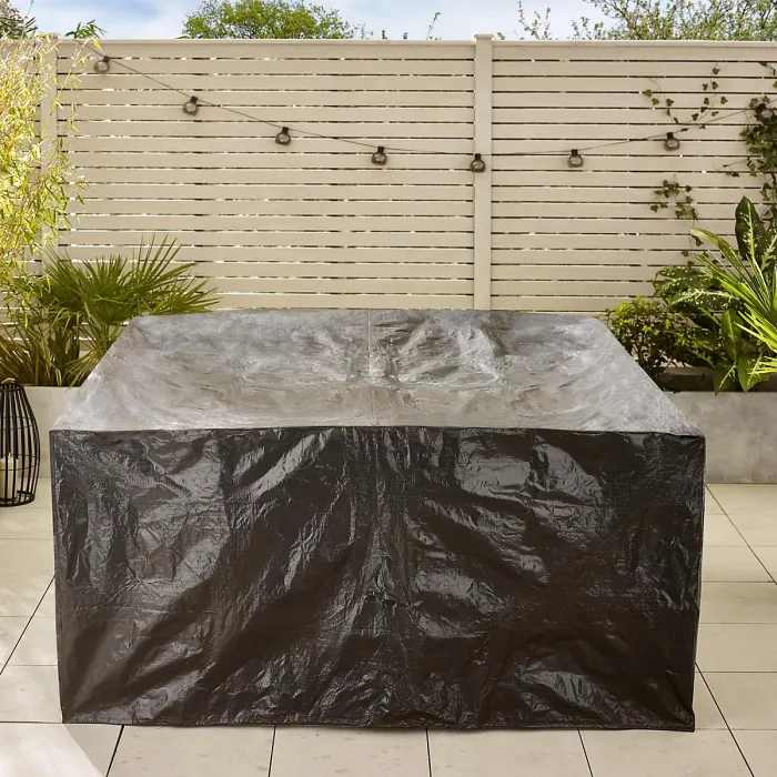 FurnitureboxUK Barbados Light Brown Rattan 4 Seat Garden Dining Set - Outdoor Dining Table and Rattan Chairs Set For Patio or Deck