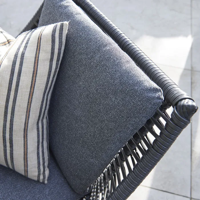 Norfolk Leisure Keswick Grey Metal 4 seater Dining set