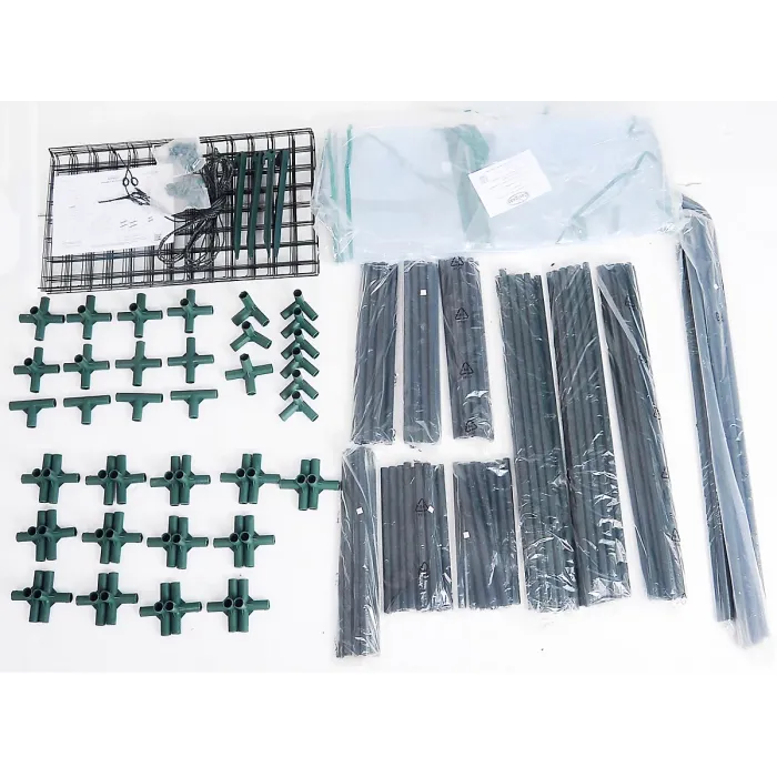 Walk In Greenhouse with PVC Cover Garden Grow Green House 8 Shelves