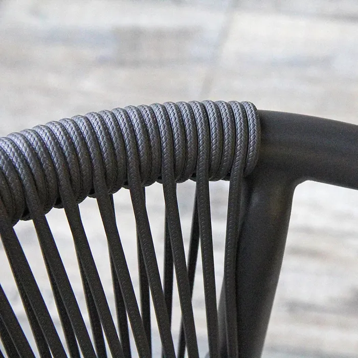 Grey Red Green beige rattan rope wicker garden outdoor four 6 six seater bistro table and chairs furniture patio dining set