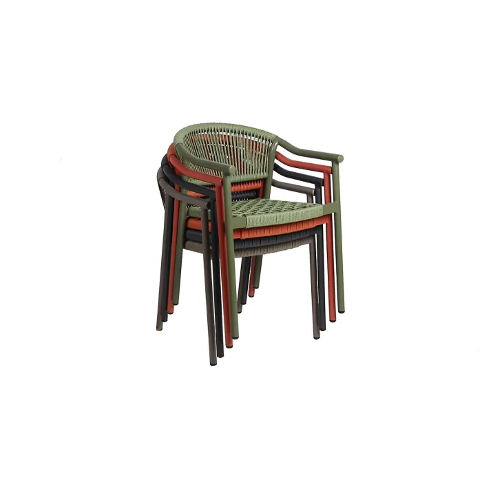 Grey Red Green beige rattan rope wicker garden outdoor four 6 six seater bistro table and chairs furniture patio dining set