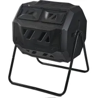Bristol Tool Company Garden Compost Bin Tumbler, 160 Litre, Odour Free, Weather Resistant, 360 Degree Tumbling, Speedy Composting