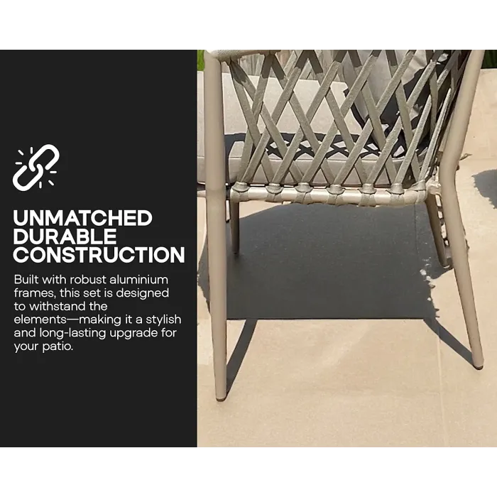 Roho Cadiz patio dining table and chairs