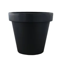 GEEZY Flower Planter Garden Plant Pot Indoor Outdoor Small Round Anthracite Container