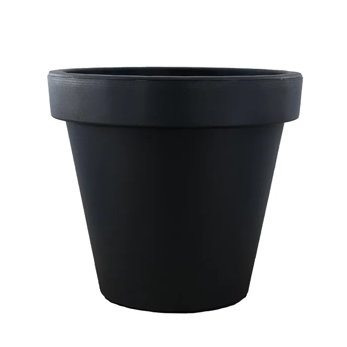 GEEZY Flower Planter Garden Plant Pot Indoor Outdoor Small Round Anthracite Container