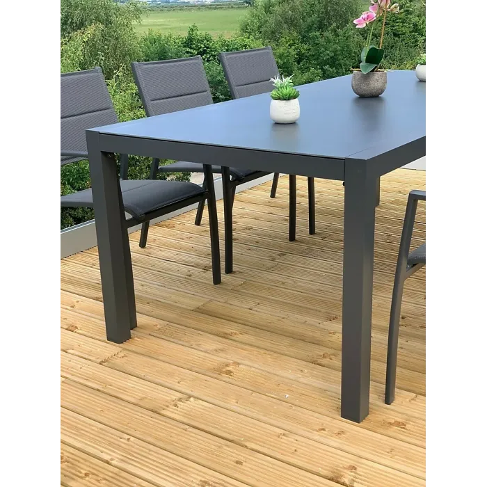 Garden Store Direct Sydney 6 Seat Aluminium Rectangular Dining Set