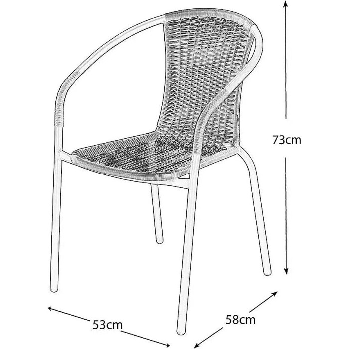 Garden Store Direct Tasmania 3 Piece Bistro Set