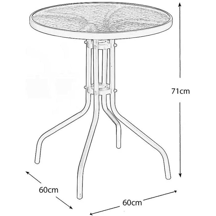 Garden Store Direct Tasmania 3 Piece Bistro Set
