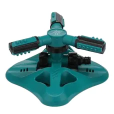 Garden Sprinkler Adjustable water spray range Suitable for large areas of lawn Automatic 360 Degree 3 Arm Rotating Sprinkler
