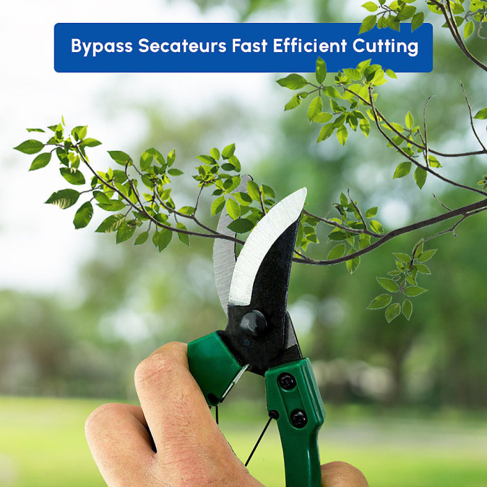 Heavy Duty Bypass Secateurs Garden Pruners Pruning Shears Hand Tool Plant Cutter
