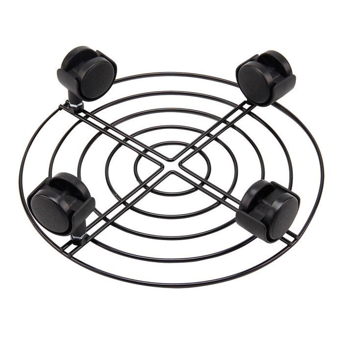 3X Metal Plant Flower Pot Stand Trolley on Wheels Indoor Outdoor Home Garden Tools