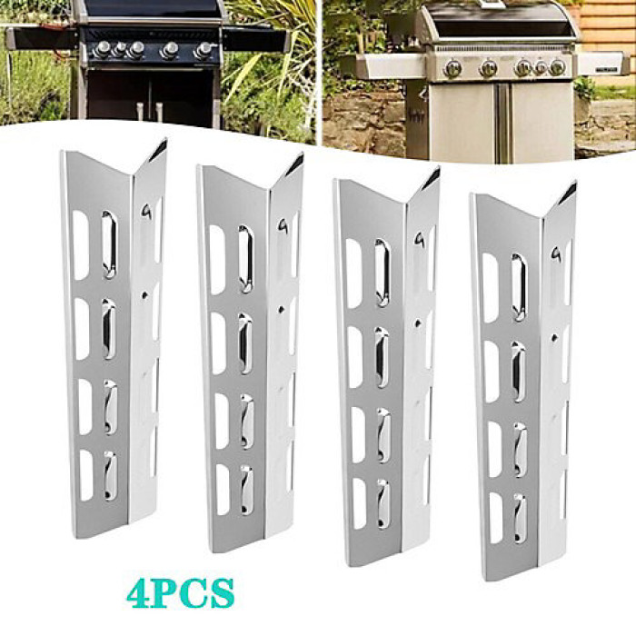 4pcs Stainless Steel Gas Grill Heat Shield Plates