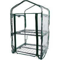 DIVCHI 2 Tier Greenhouse for Indoor & Outdoor Use Durable Steel Frame Clear PVC Cover Ideal for Growing Vegetables Flowers