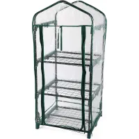 DIVCHI 3 Tier Greenhouse for Indoor & Outdoor Use Durable Steel Frame Clear PVC Cover Ideal for Growing Vegetables Flowers