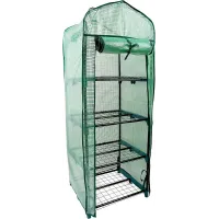 DIVCHI Greenhouse 4 Tier Mini Green House For Indoor & Outdoor Use Heavy Duty Garden Grow House Ideal For Growing Vegetables Flow