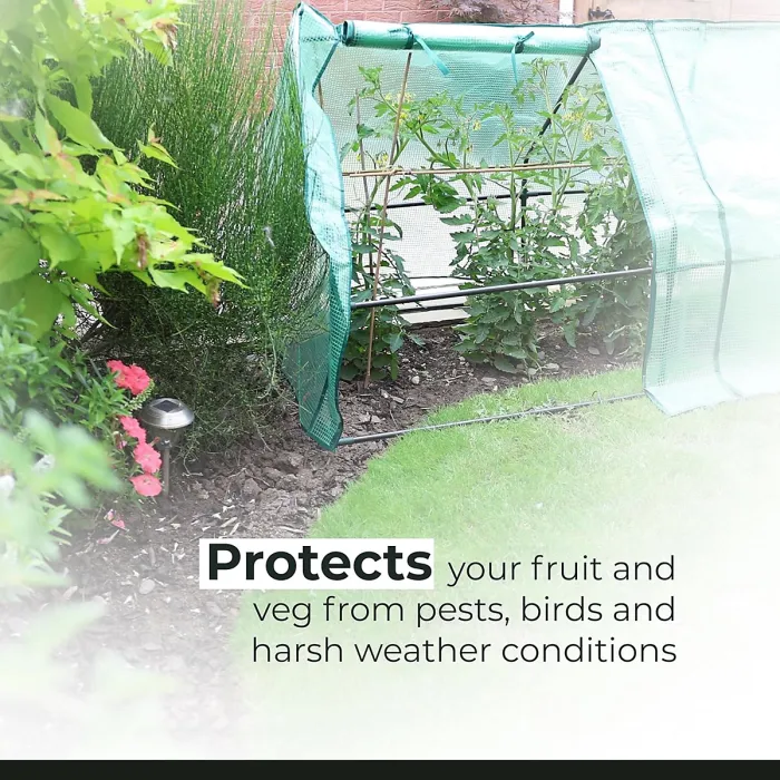 DIVCHI Large Greenhouse Tunnel with 2 Zipper Doors Outdoor Poly Tent for Vegetables and Plants, Easy Setup Garden Grow House