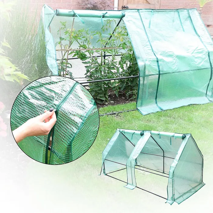 DIVCHI Large Greenhouse Tunnel with 2 Zipper Doors Outdoor Poly Tent for Vegetables and Plants, Easy Setup Garden Grow House