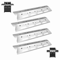 4pcs Gas Grill Heat Shield Plates Stainless Steel Flame Tamer For BBQ