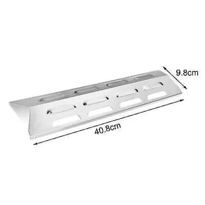 4pcs Gas Grill Heat Shield Plates Stainless Steel Flame Tamer For BBQ