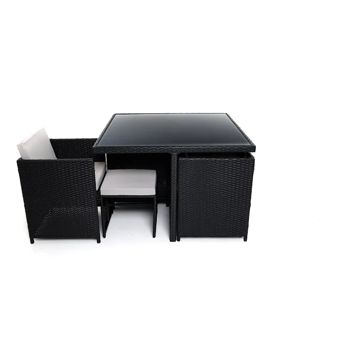 Milano 9 Piece Rattan Cube Dining Set
