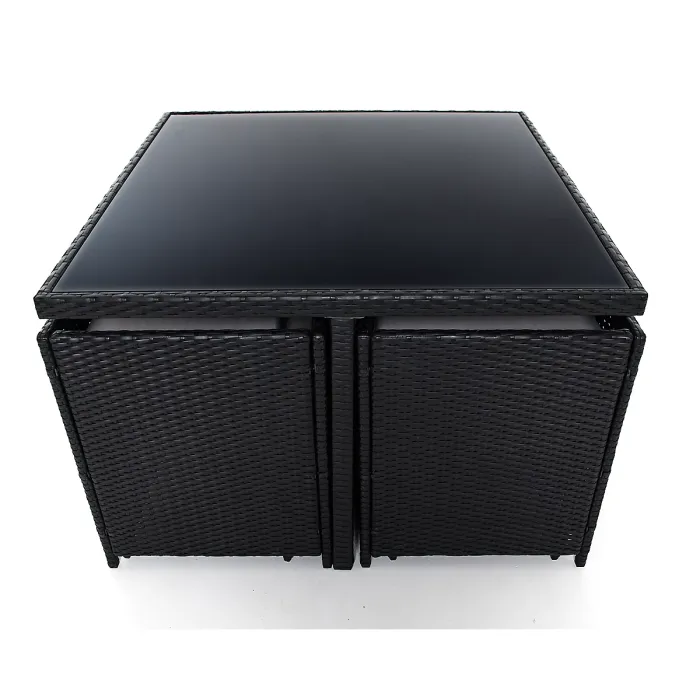 Milano 9 Piece Rattan Cube Dining Set